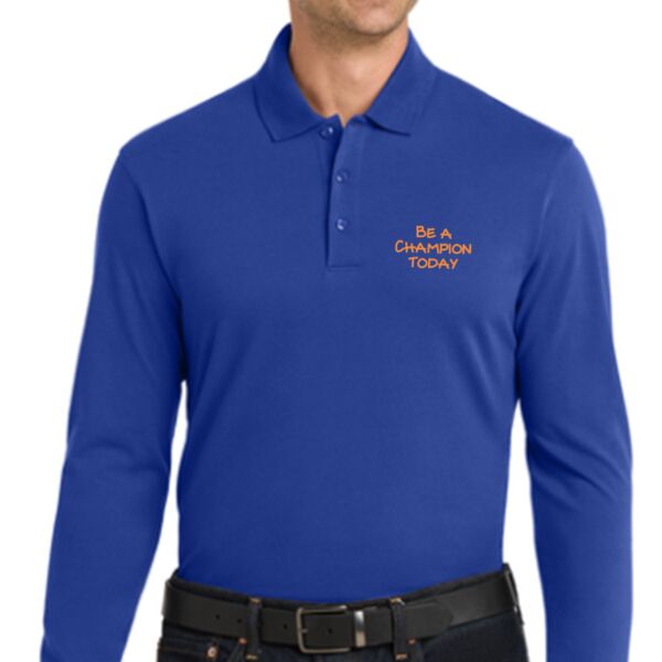 EZCotton ® Long Sleeve Polo Thumbnail